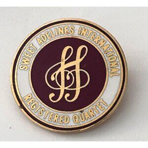 Vintage Music Sweet Adelines International Registered Quartet Lapel Pin